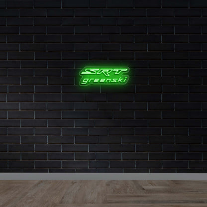 SRT Greenski - Premium Neon Artwork
