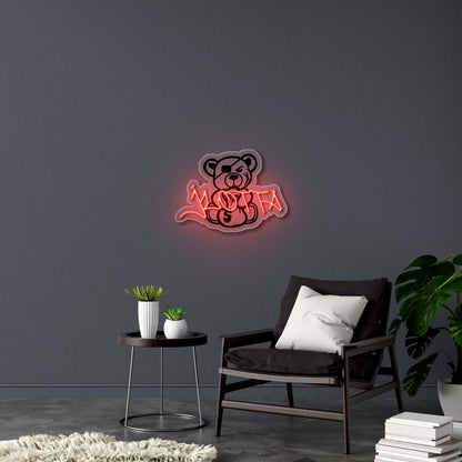 JLOTTA with bear - Premium Neon Artwork