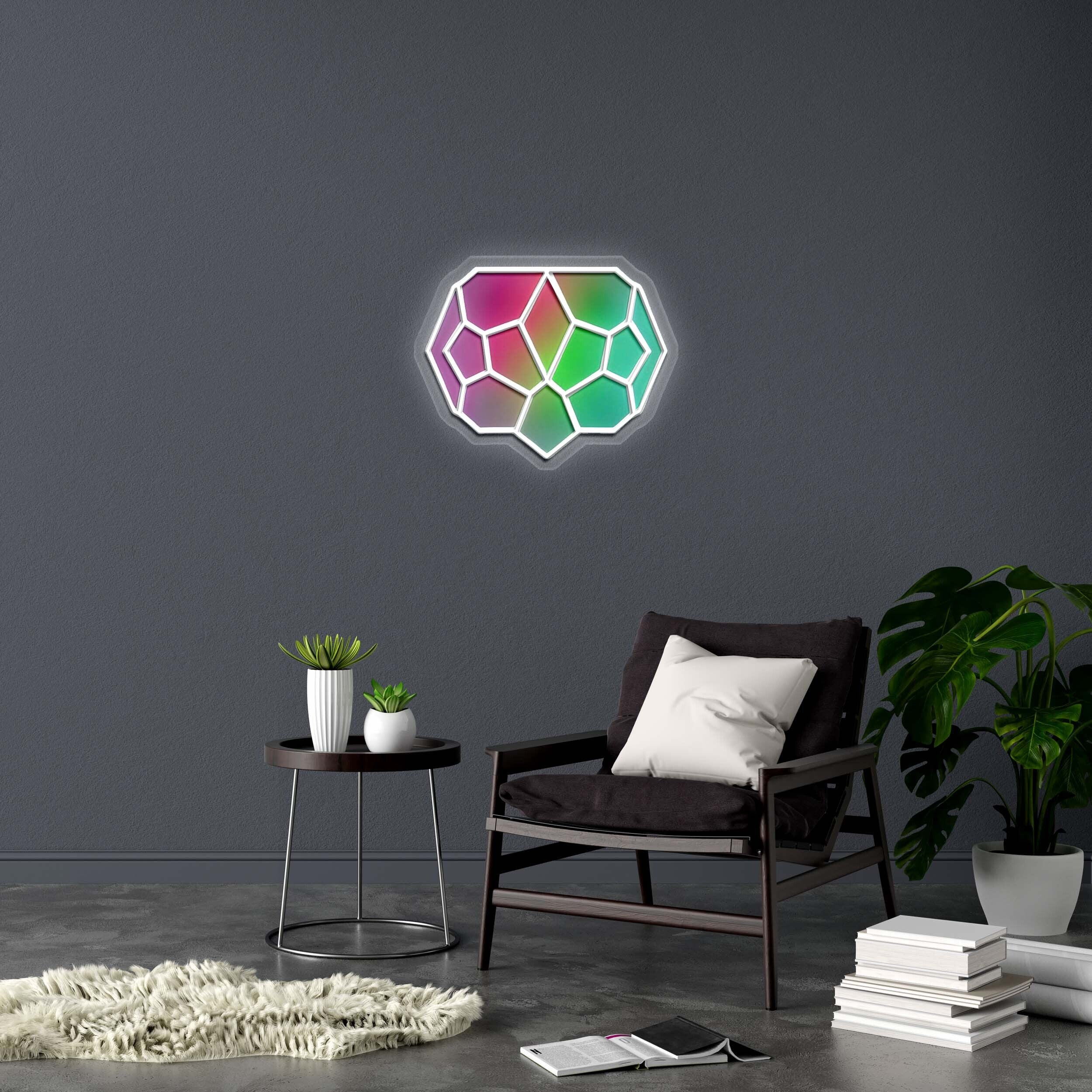 Polygons - Premium Neon Artwork