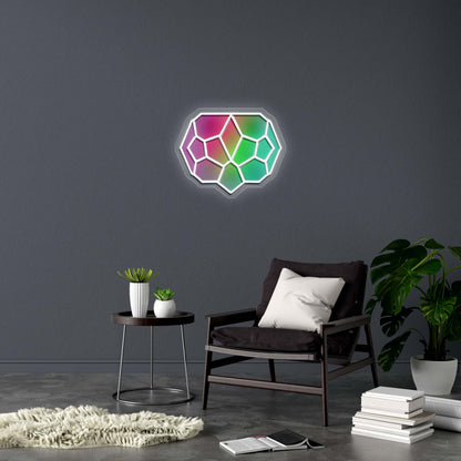 Polygons - Premium Neon Artwork