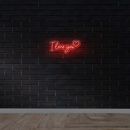 I Love You Heart - Premium Neon Artwork