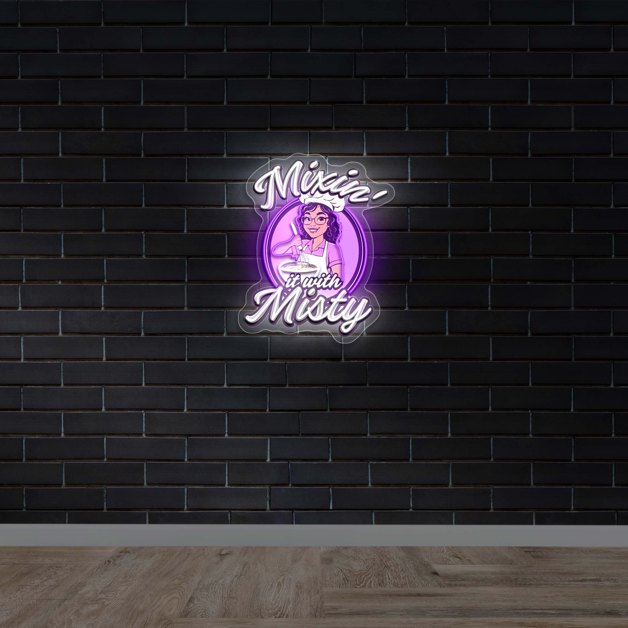 Mixin’ it with Misty - Premium Neon Artwork