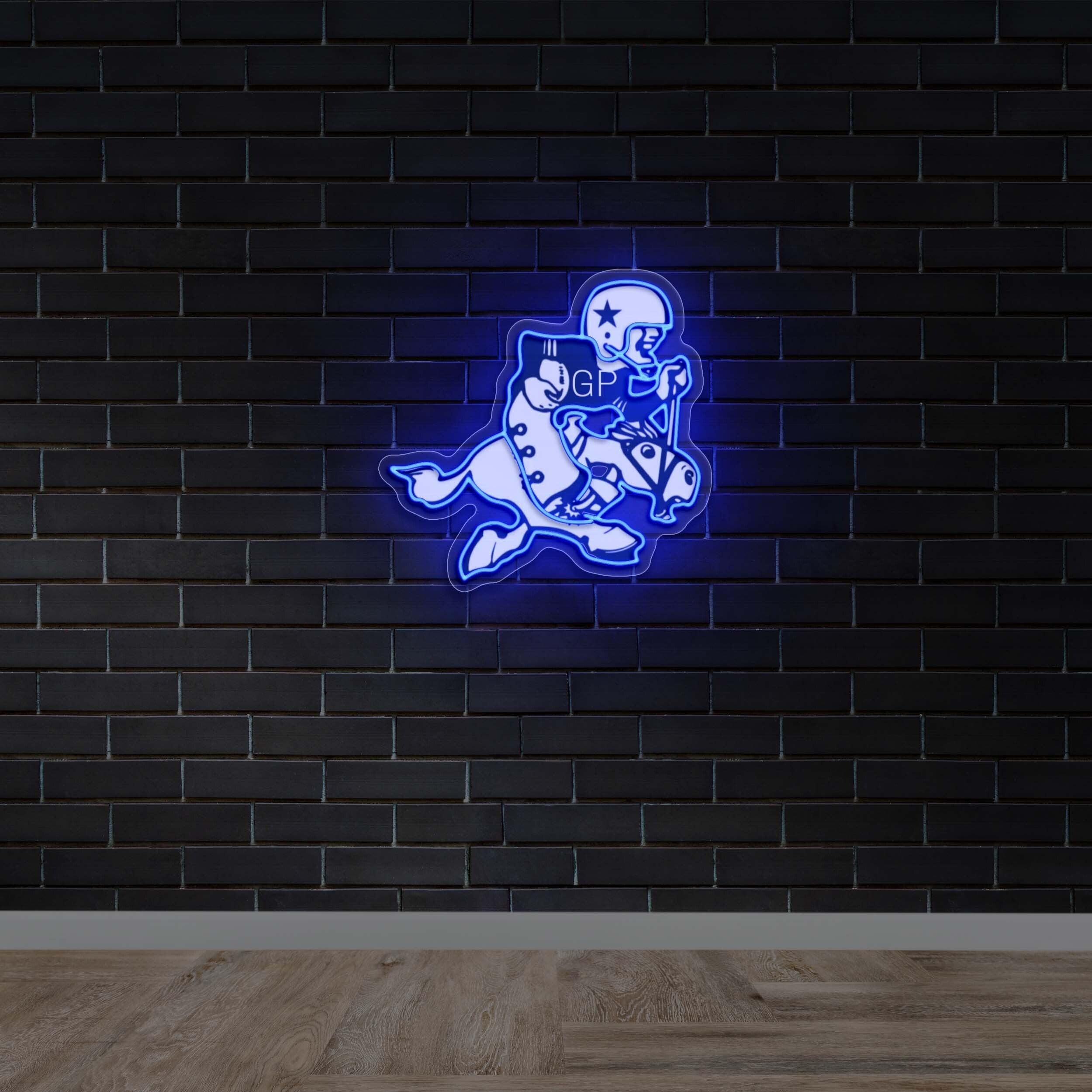 Josiah’s Room Football Rider - Premium Neon Artwork