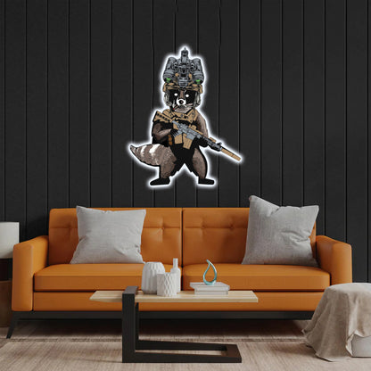 Military Emblem - Premium Neon Artwork
