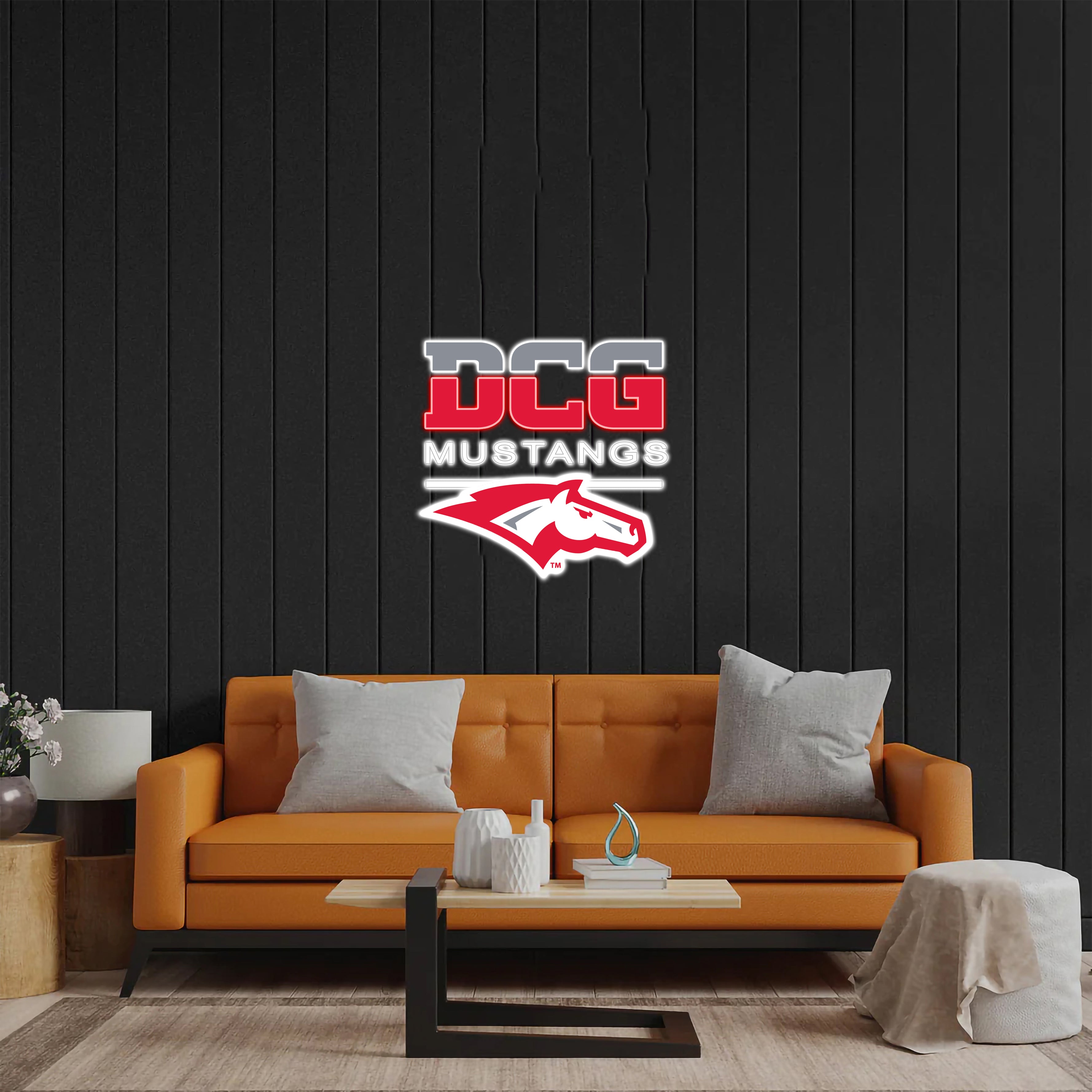 DCG Mustangs - Premium Neon Artwork