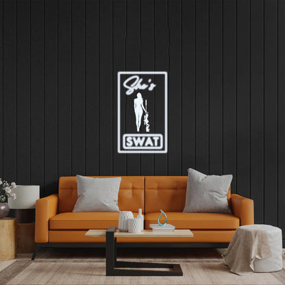 She's SWAT - Premium Neon Artwork