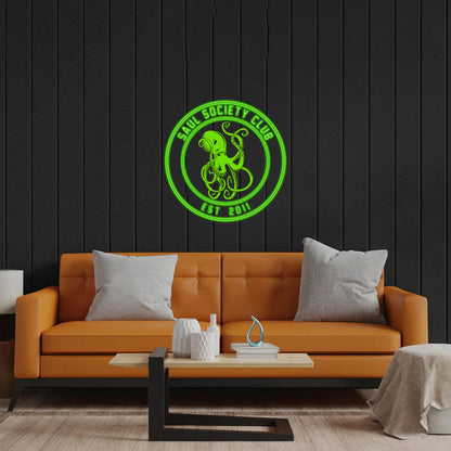 Saul Society Club - Premium Neon Artwork