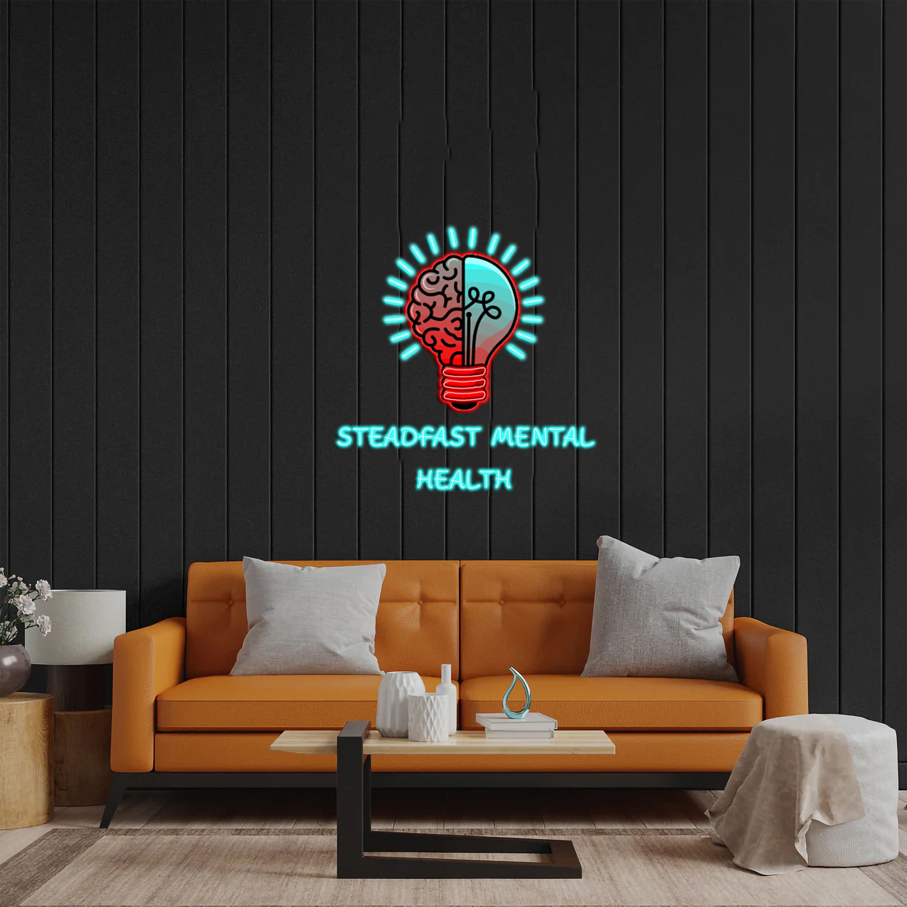Steadfast Mental Health - Premium Neon Artwork