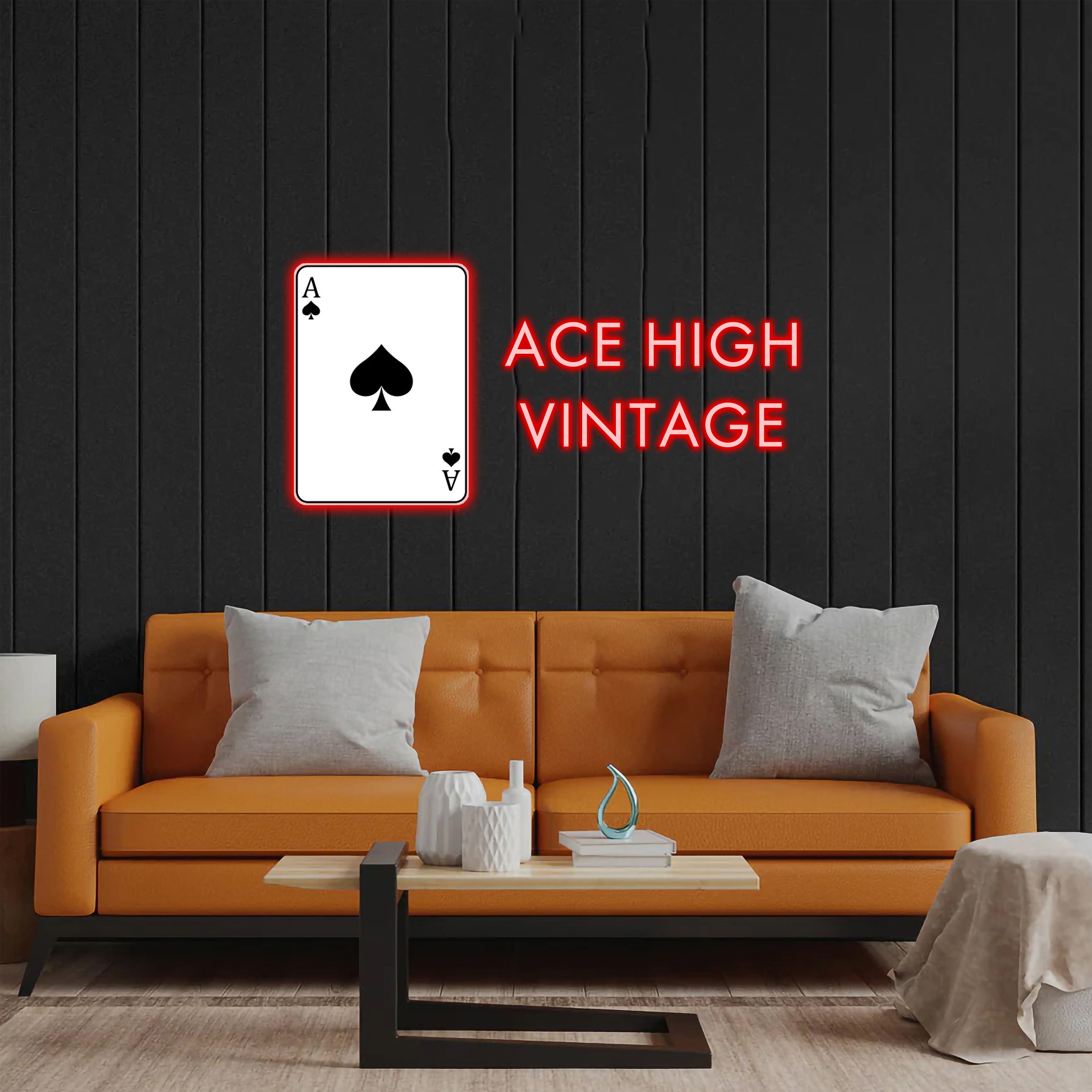 Ace High Vintage - Premium Neon Artwork