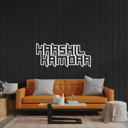 Harshil Kamdar - Premium Neon Artwork