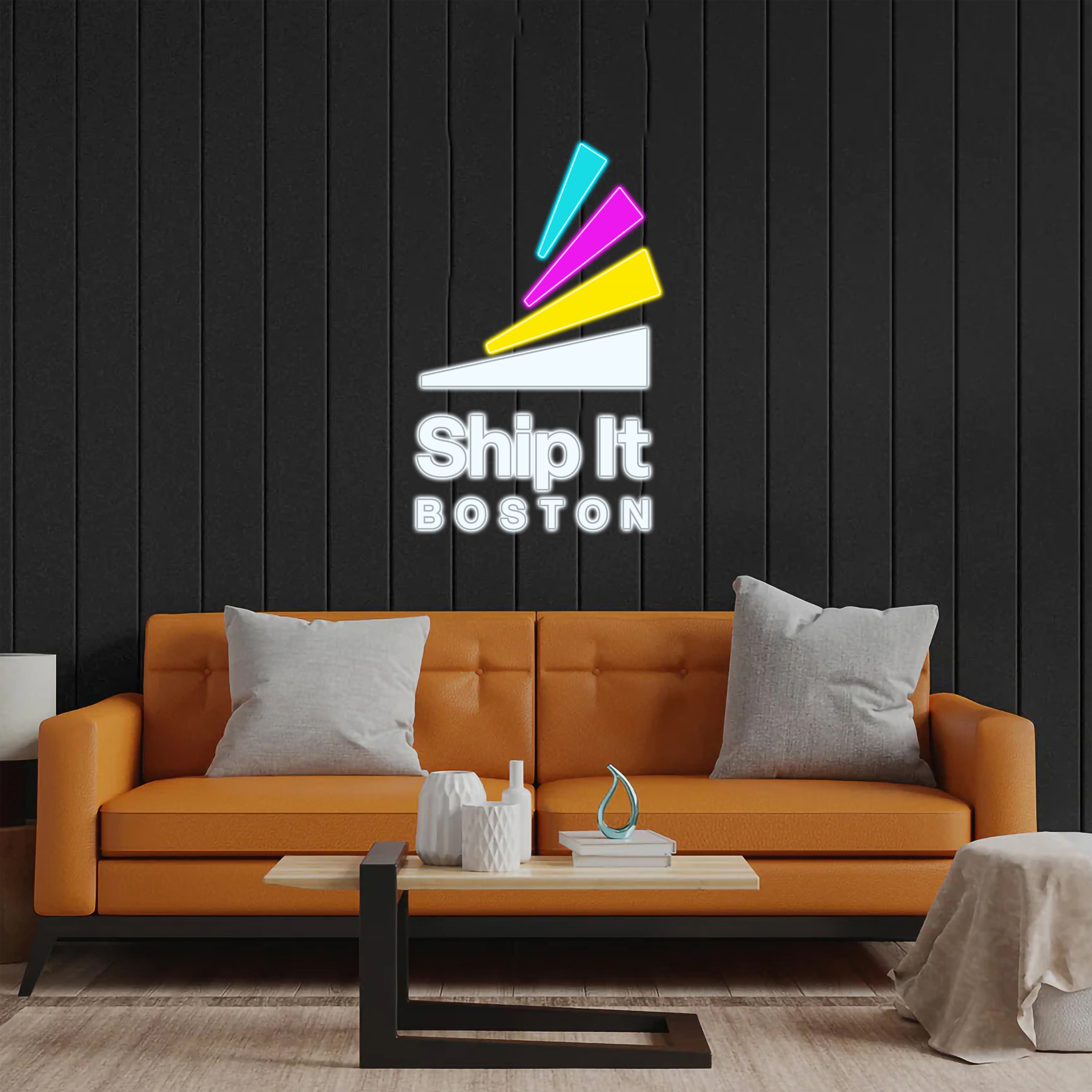 Ship it Boston - Premium Neon Artwork