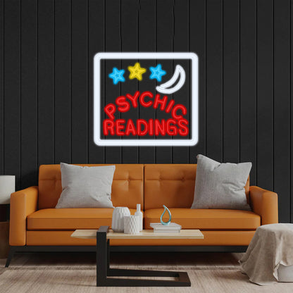 PSYCHIC READINGS - Premium Neon Artwork