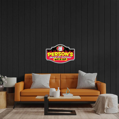 Person's BBQ - Premium Neon Artwork