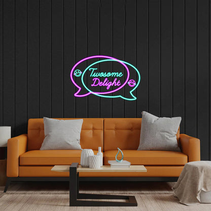 Twosome Delight - Premium Neon Artwork