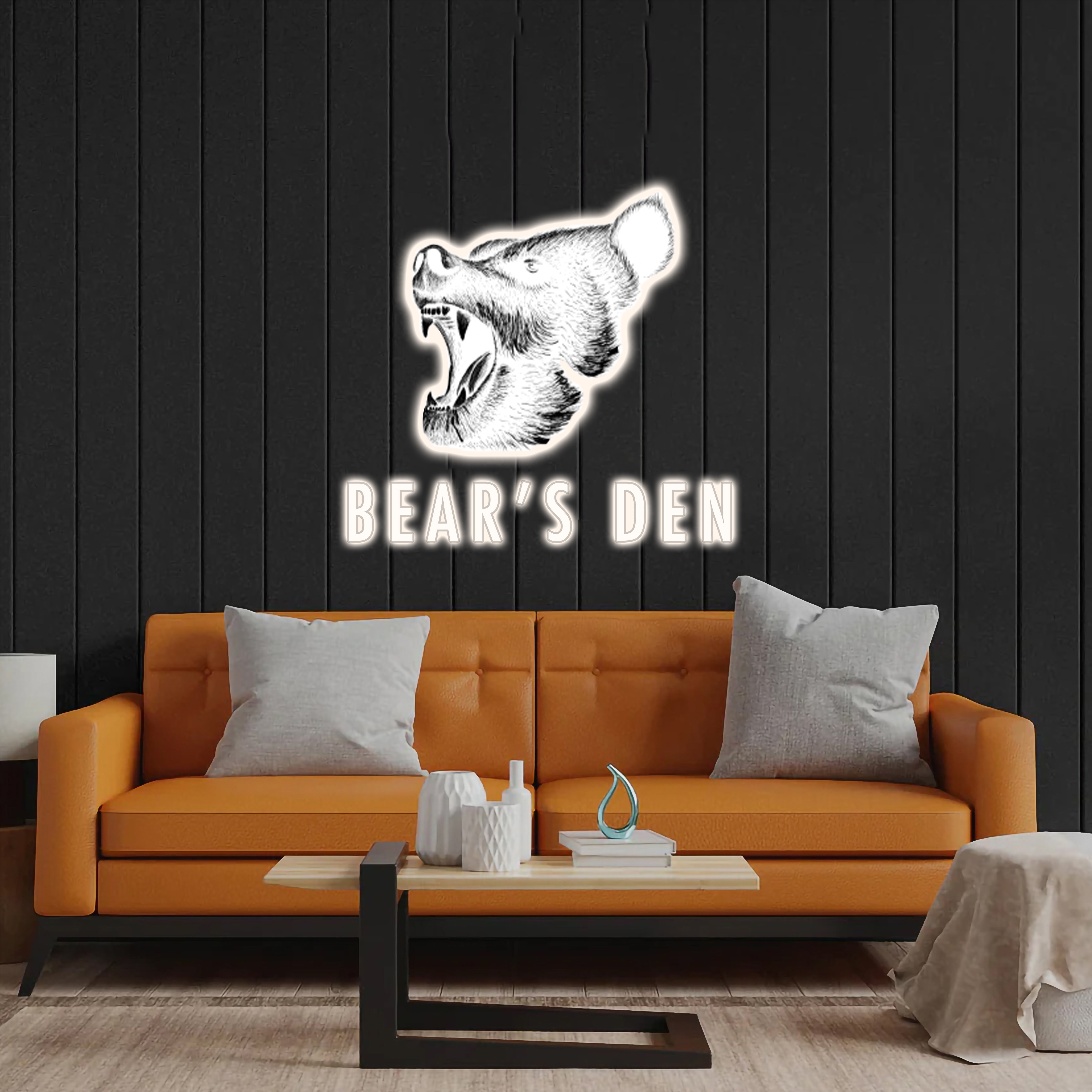 Bear's Den - Premium Neon Artwork