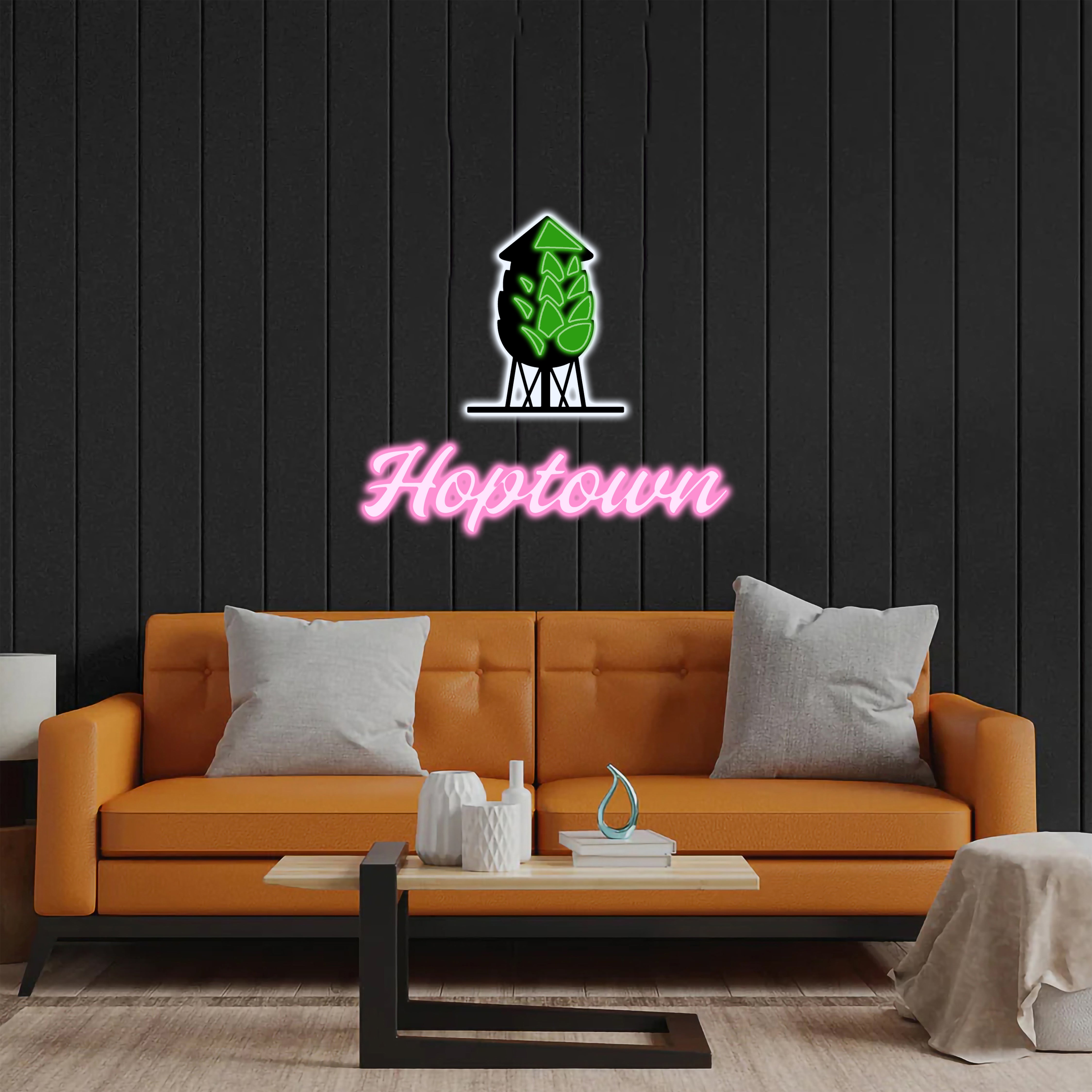 Hoptown - Premium Neon Artwork