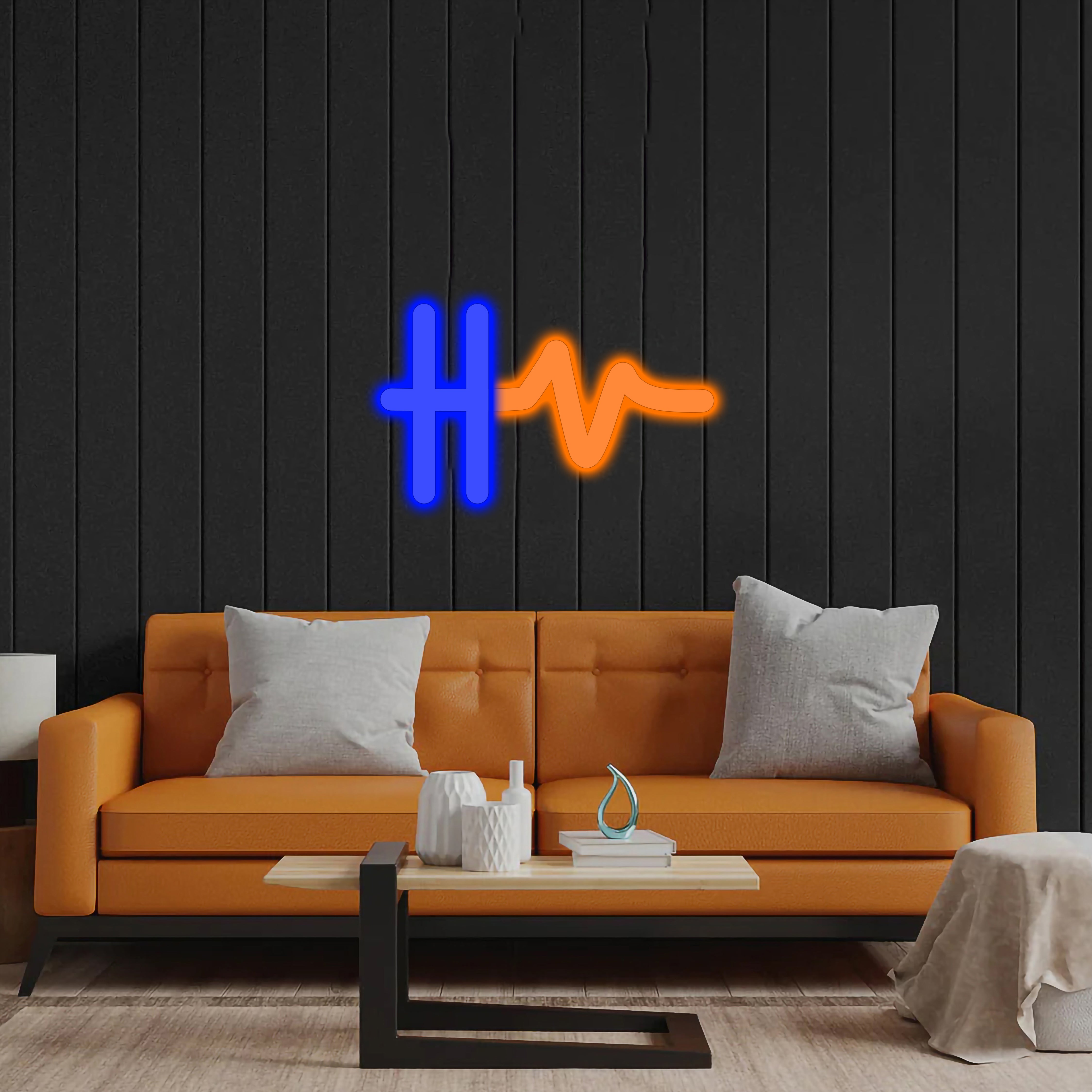 HV Logo - Premium Neon Artwork