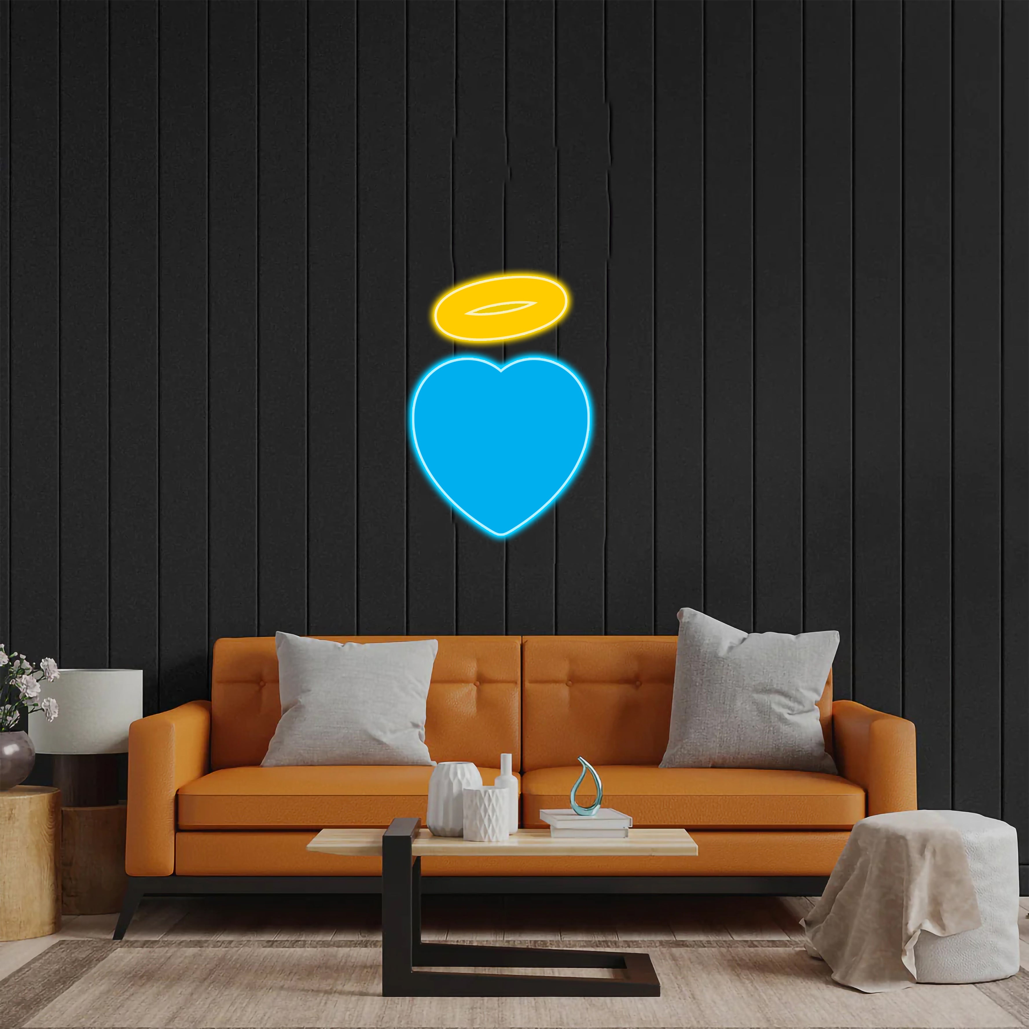 Heart & Halo - Premium Neon Artwork