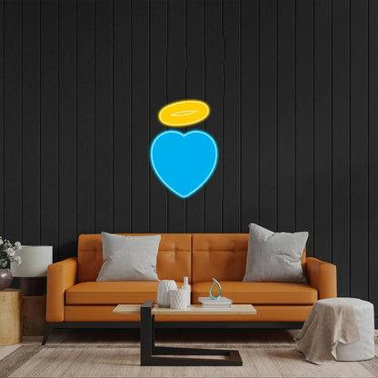 Heart & Halo - Premium Neon Artwork