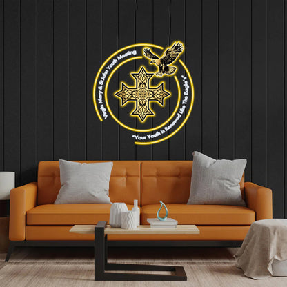 Virgin Mary & St John Youth Meeting - Premium Neon Artwork