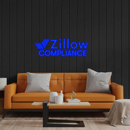 Zillow Compliance - Premium Neon Artwork