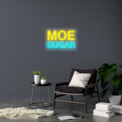 MOE SUGAR - Premium Neon Artwork