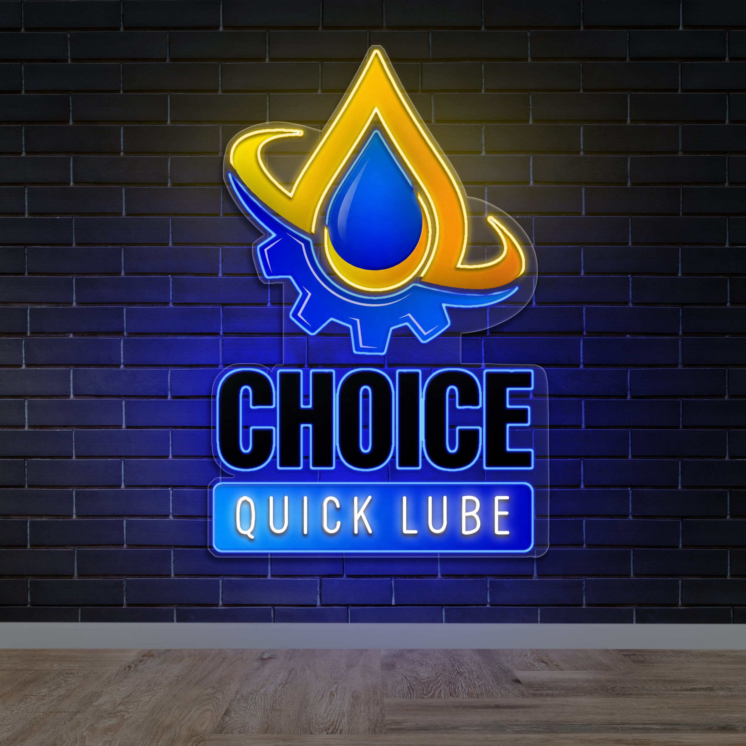 CHOICE Quick Lube - Premium Neon Artwork