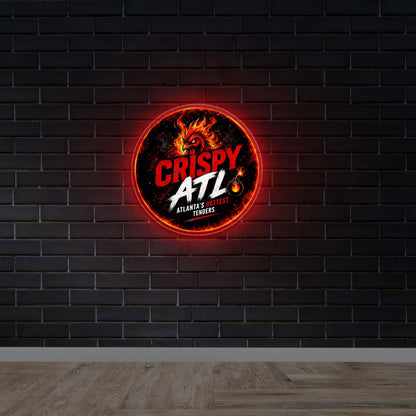CRISPY ATL | Backlit - Premium Neon Artwork