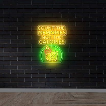 COUNT THE MEMORIES - Premium Neon Artwork