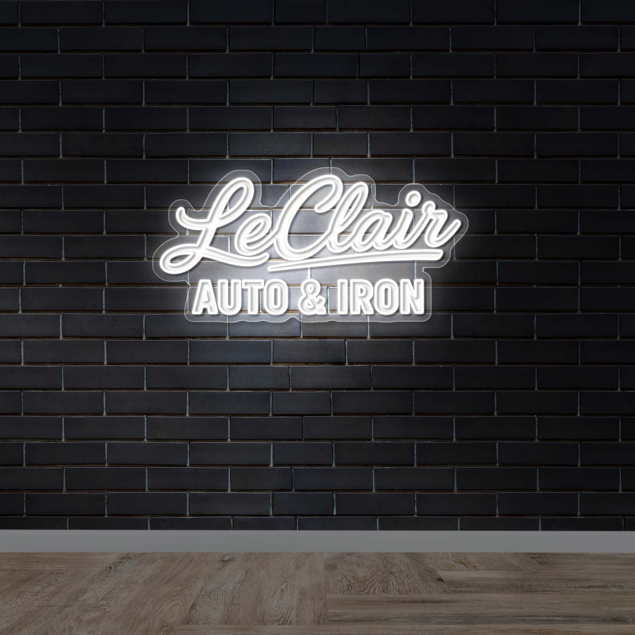 LeClair Auto & Iron - Premium Neon Artwork