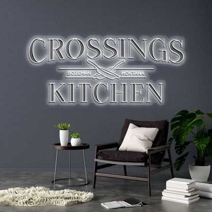 CROSSINGS KITCHEN - Premium Neon Artwork