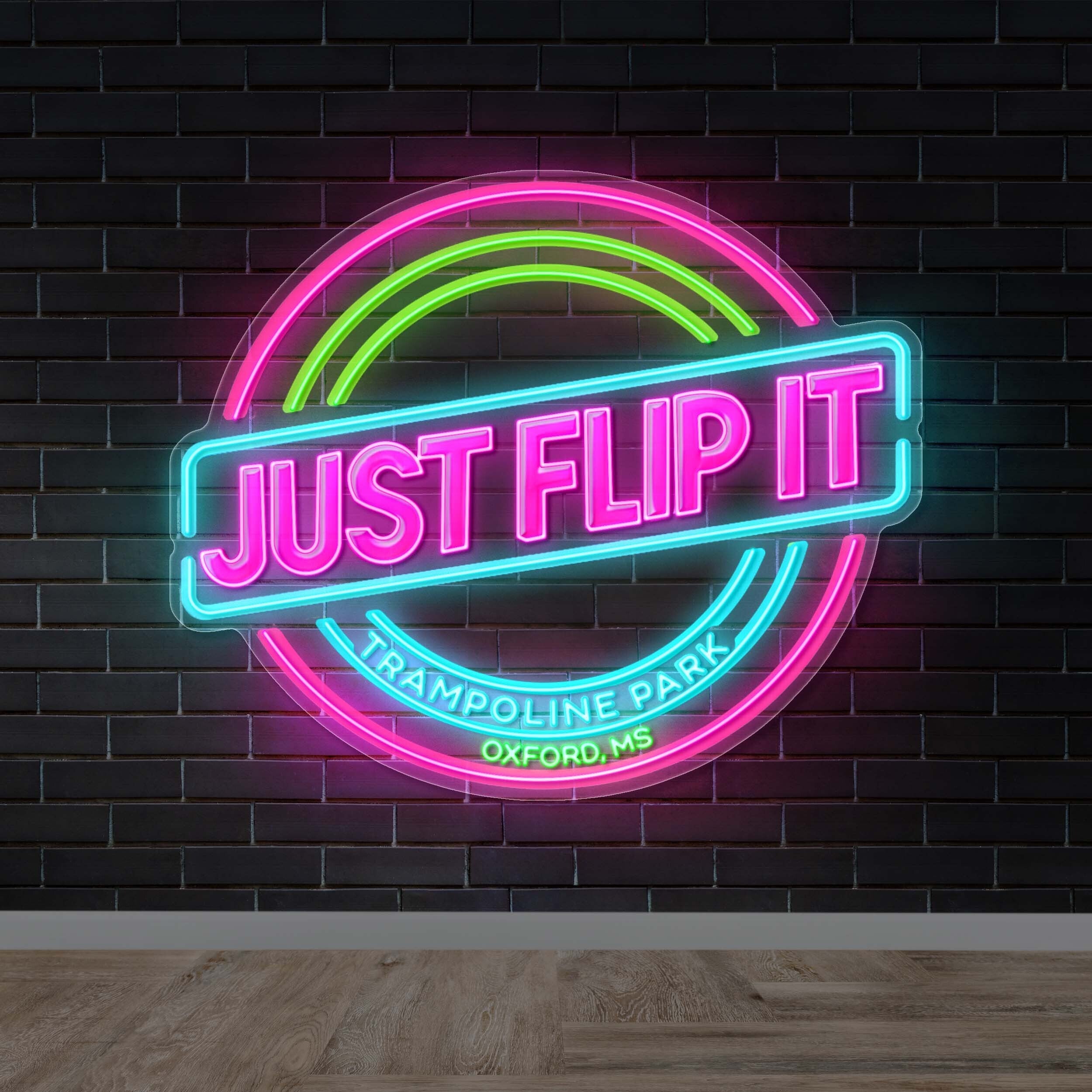 JUST FLIP IT - Premium Neon Artwork
