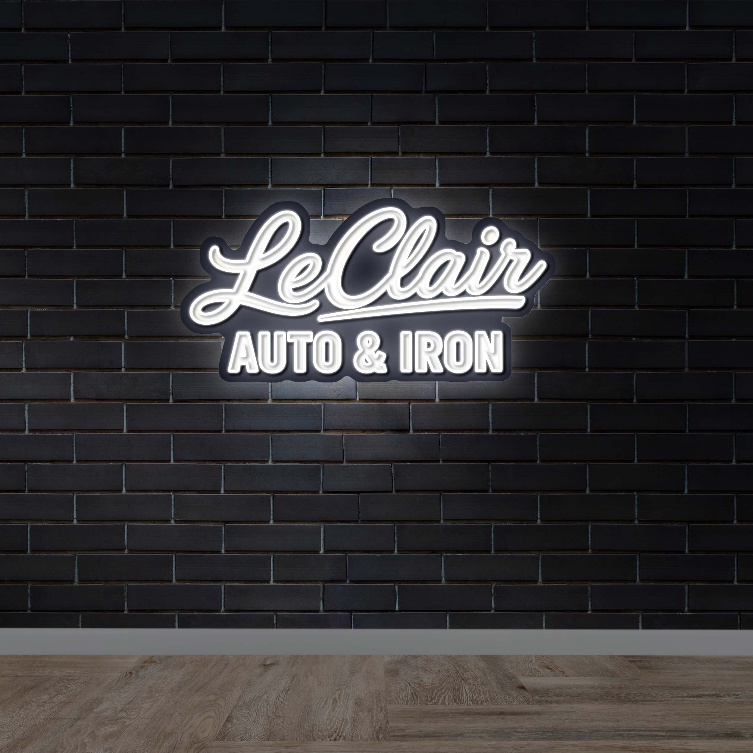 LeClair Auto & Iron - Premium Neon Artwork