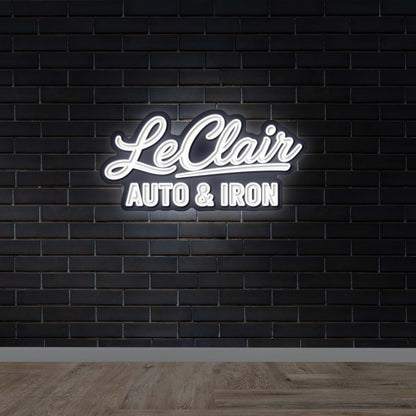 LeClair Auto & Iron - Premium Neon Artwork