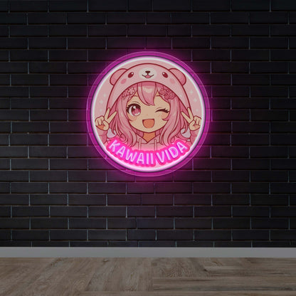 KAWAII VIDA | Backlit Version - Premium Neon Artwork