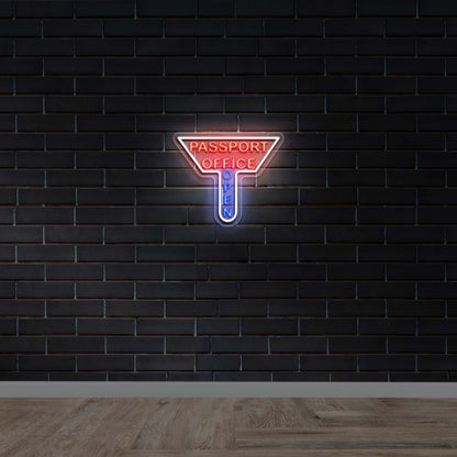 PASSPORT OFFICE - Premium Neon Artwork