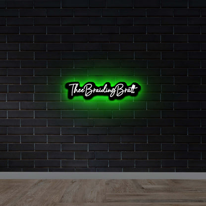 THEEBRAIDINGBRATT | Backlit Version - Premium Neon Artwork