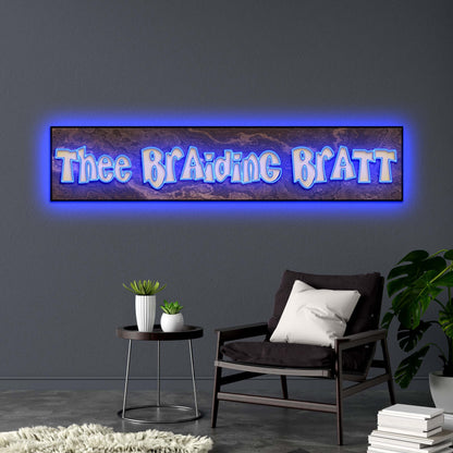 THEE BRAIDING BRATT | Backlit Version - Premium Neon Artwork