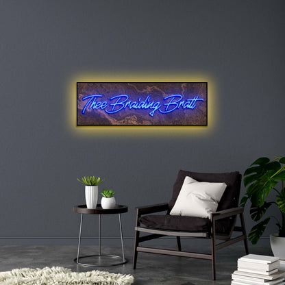 Thee Braiding Bratt | 2nd Version - Premium Neon Artwork