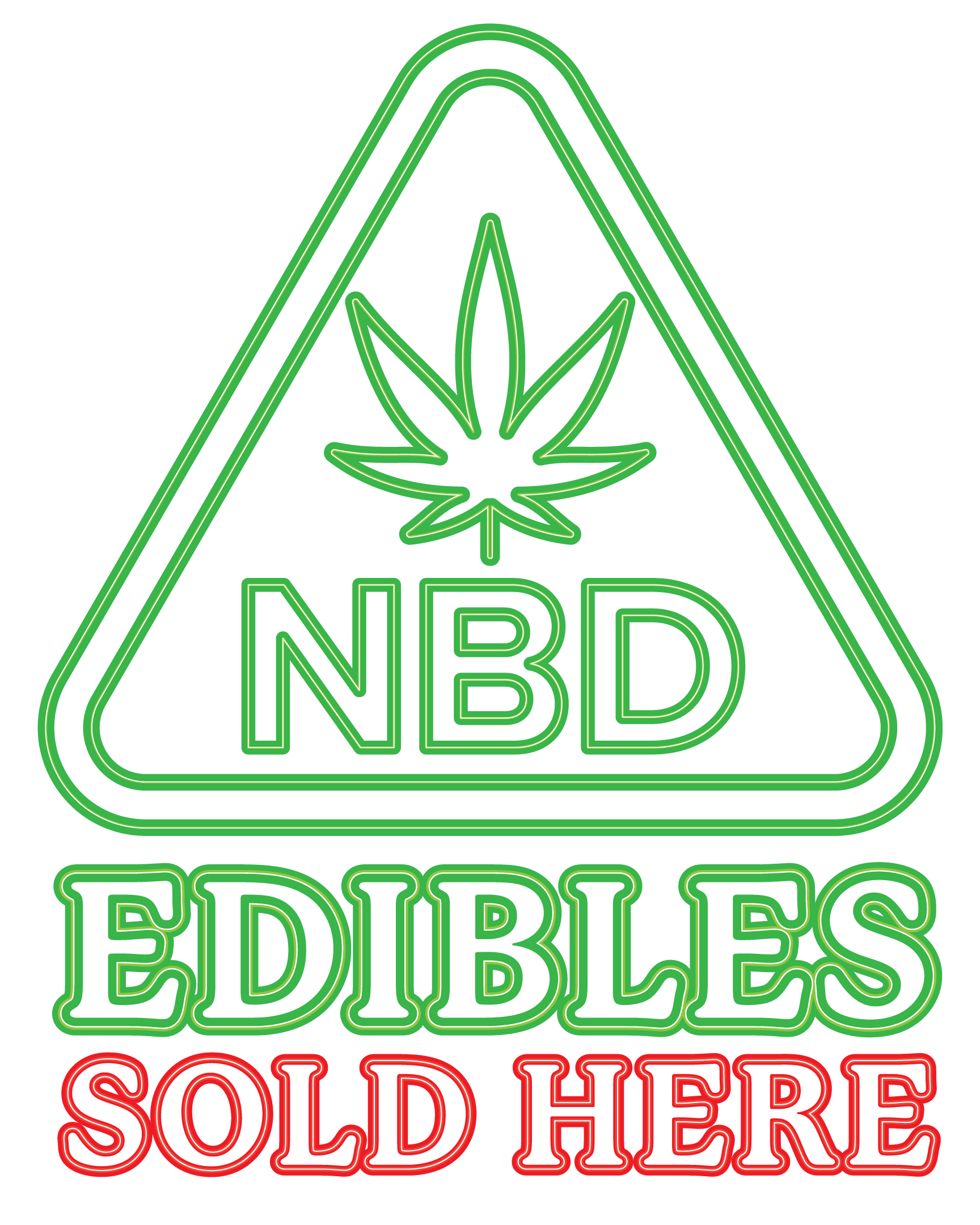 NBD Edibles - Premium Neon Artwork