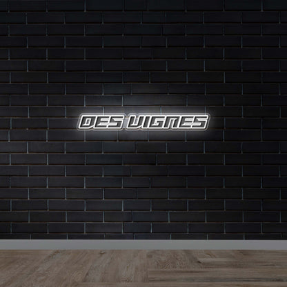 DES VIGNES - Premium Neon Artwork