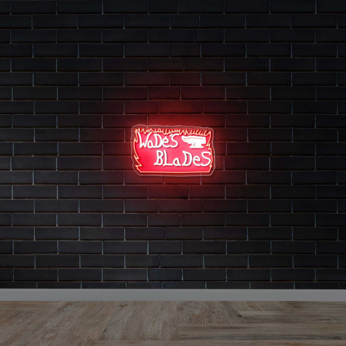 Wades Blades - Premium Neon Artwork