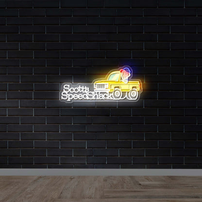 Scott's Speed Shack - Premium Neon Artwork
