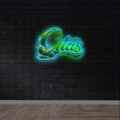 Citas | Two-Tone Backlit - Premium Neon Artwork