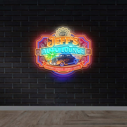 JEFF'S AUTO LOUNGE - Premium Neon Artwork