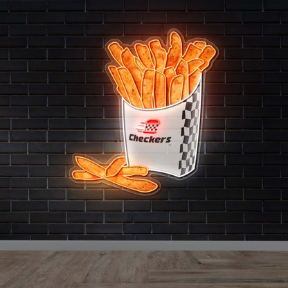 Checkers | 2nd Version  - Premium Neon Artwork