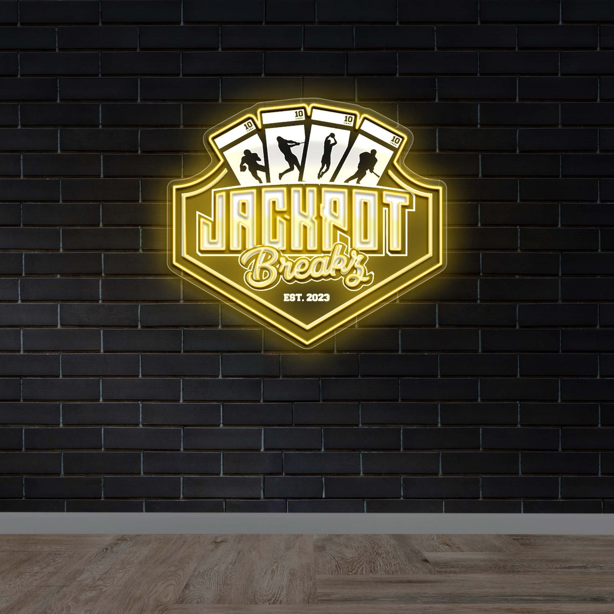 Jackpot Breaks - Premium Neon Artwork