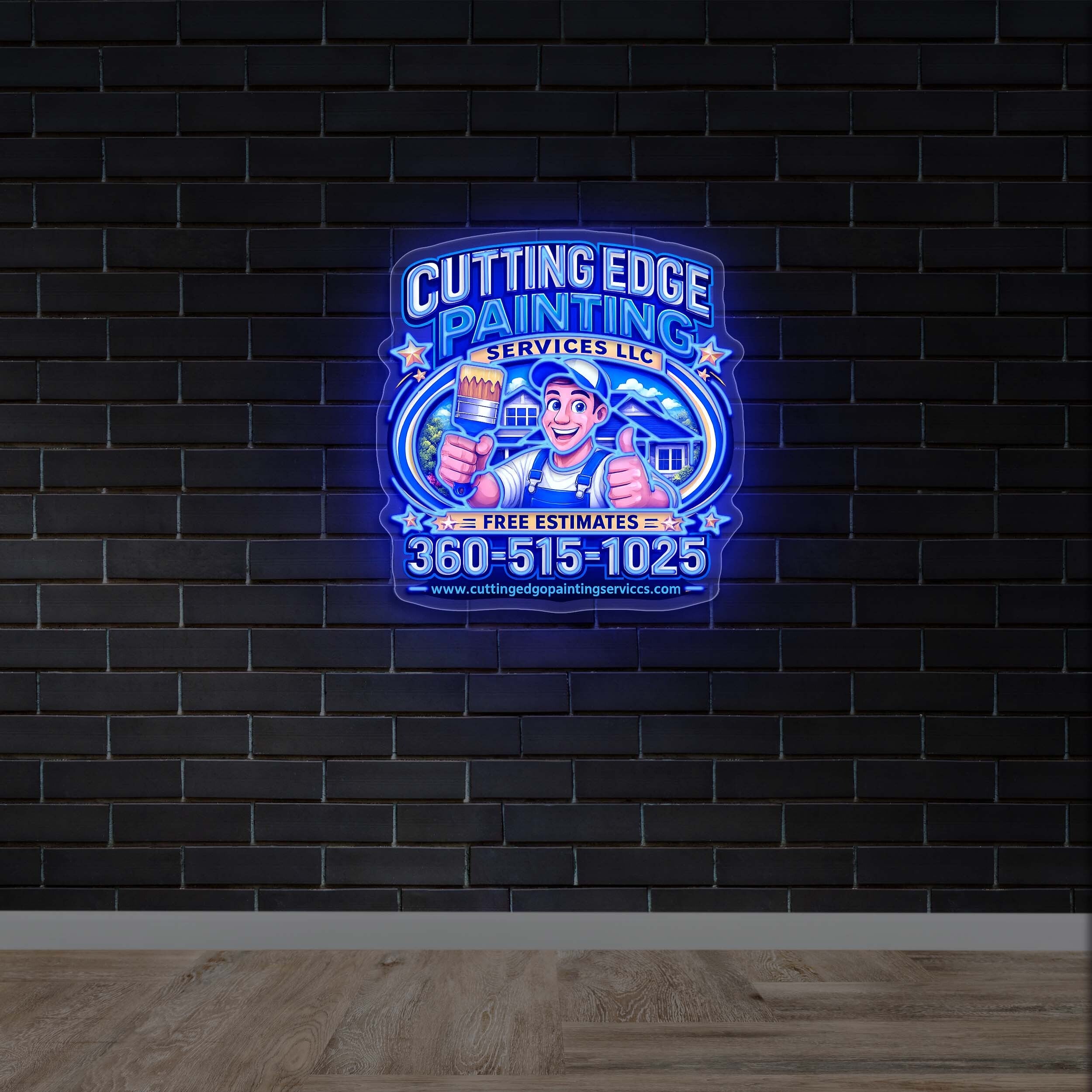 Cutting Edge - Premium Neon Artwork