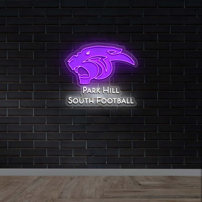 Park Hill South Football - Premium Neon Artwork