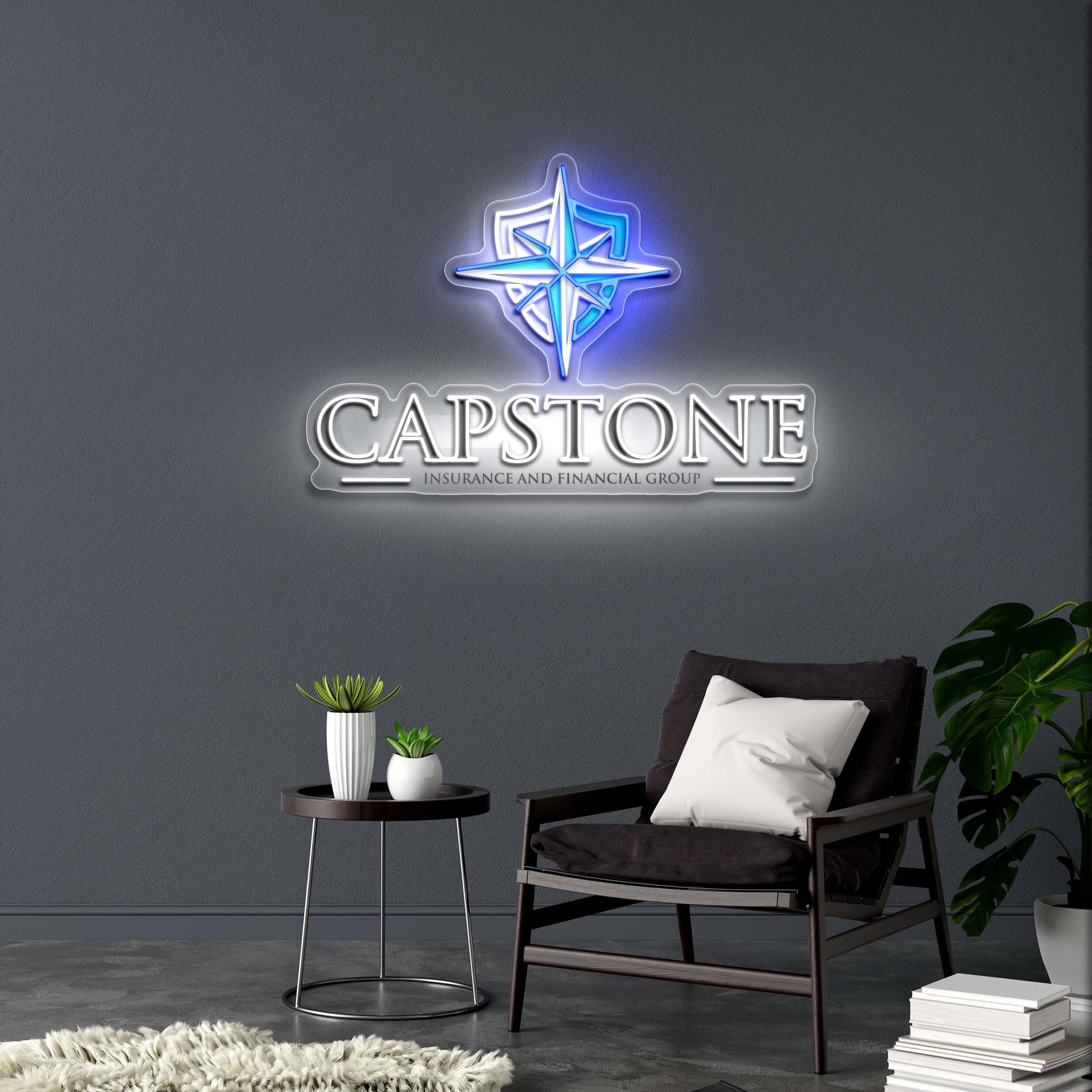 Capstone Insurance and Financial Group - Premium Neon Artwork